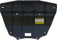 Стальная защита радиатора толщиной 2 мм BMW (бмв) 520i 2.0 задний,  (2007-2010) 