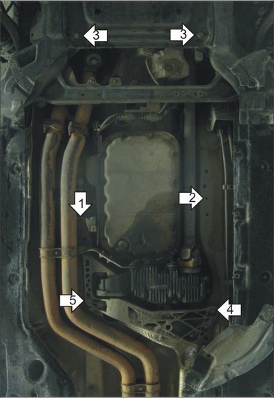 Стальная защита КПП и раздаточной коробки толщиной 2 мм BMW X1 2.0 E-84,  кроссовер,  полный,   бензин,  АКПП,  (2009-2014)