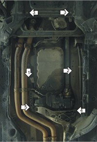 Стальная защита КПП и раздаточной коробки толщиной 2 мм BMW (бмв) X1 2.0 E-84,  кроссовер,  полный,  бензин,  АКПП,  (2009-2014) 
