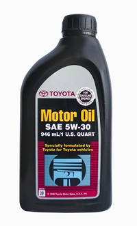 Моторное масло TOYOTA Motor Oi SM/SN SAE 10W-30 (0, 946л) 