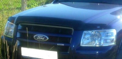 Дефлектор капота тёмный Ford Ranger (2006-2010)
