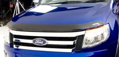 Дефлектор капота тёмный Ford Ranger (2011 по наст.)