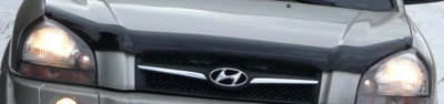 Дефлектор капота тёмный Hyundai Tucson (2003 по наст.)