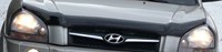 Дефлектор капота тёмный Hyundai (хендай) Tucson (2003 по наст.) 