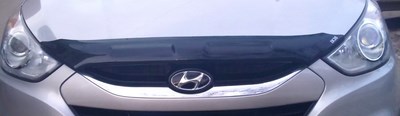 Дефлектор капота (тёмный) Hyundai ix35 (2010 по наст.)
