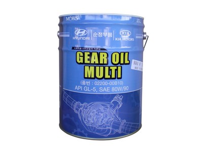 Трансмиссионное масло HYUNDAI Gear Oil Multi SAE 80W-90 GL-5 (20л)