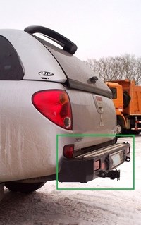 Задний силовой бампер с калиткой для запасного колеса Toyota (тойота) HiLUX (хайлюкс) (2011 по наст.) 