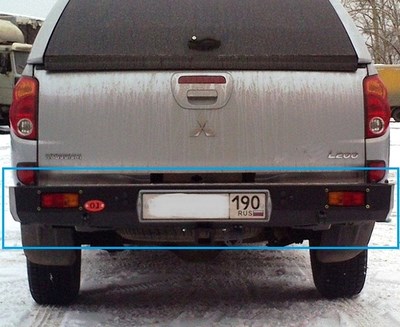Задний силовой бампер с 2 калитками Toyota HiLUX (2011 по наст.) SKU:195151qw