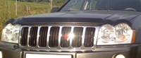 Дефлектор капота тёмный Jeep (джип) Grand Cherokee (чероки) (2005-2011) 