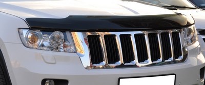 Дефлектор капота тёмный Jeep Grand Cherokee (2011 по наст.) SKU:167881qw