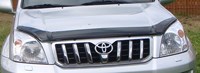 Дефлектор капота тёмный Toyota (тойота) Land Cruiser (круизер) (ленд крузер) Prado J120 (2003-2009) 