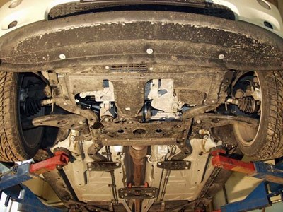 Защита картера MINI Cooper S (Hatch) V-1, 6 (2005-2007) +КПП ― PEARPLUS.ru