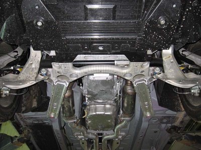 Защита картера Cadillac CTS V-2,8; 3,6 задний привод (2007-)