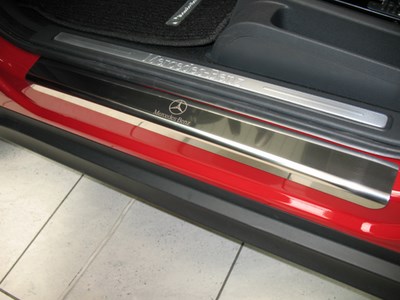 Накладки на пороги Mercedes classa A (W169) 5d (2004-2012) серия 08 (нержавеющая сталь)