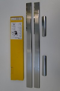 Накладки на пороги Citroen (ситроен) Berlingo (берлинго) I (1996-2008) серия 08 (нержавеющая сталь) 