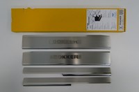 Накладки на пороги Renault (рено) Dokker (2012- ) серия 08 (нержавеющая сталь) 
