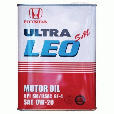 Моторное масло HONDA Ultra LEO API SM SAE 0W-20 (4л)