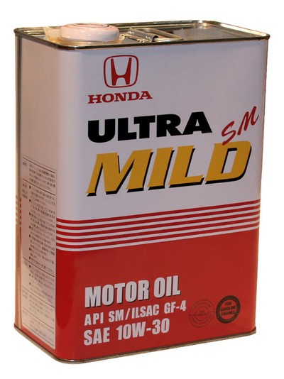 Моторное масло HONDA Ultra MILD API SM SAE 10W-30 (4л)
