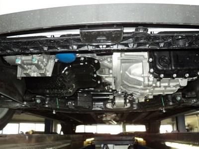 Защита картера Hyundai Sonata (Хёндай Соната) VI; V-все (2010-2012)+КПП (алюмин.)