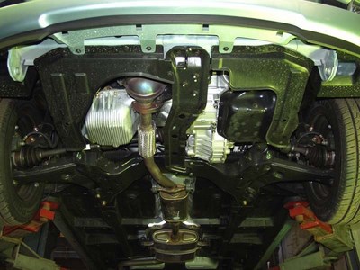 Защита картера Hyundai (хендай) Matriх V-1, 6; 1, 8; 1, 5D (2001-2006) +КПП ― PEARPLUS.ru