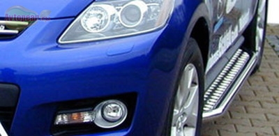 Боковые подножки (пороги)  	 Mazda (мазда) CX-7 (CX 7) (2007-2010) 