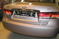 Молдинг крышки багажника.  Hyundai  Sonata NF (2005-2010)