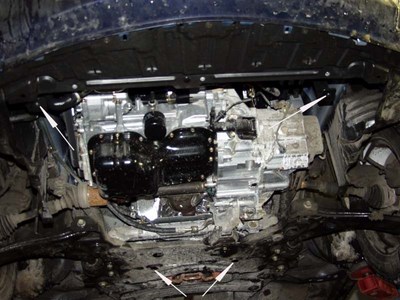 Защита картера Mazda (мазда) (Мазда) 3, V-2, 0 (2003-2009) + КПП ― PEARPLUS.ru