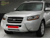   Защита бампера передняя.(нет крепления)   Hyundai Santa Fe СМ (2010-2012)