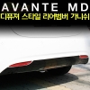 Диффузор заднего бампера Hyundai (хендай) Elantra (элантра) (2011 по наст.) 