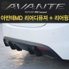 Диффузор заднего бампера  Hyundai (хендай)  Elantra (элантра) (2014 по наст.) 
