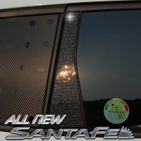 Молдинг боковых стоек Hyundai Santa Fe (2012 по наст.) SKU:47288qw