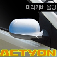 Накладки на зеркала без вырезов под указатели поворотов  SsangYong Actyon Sports (2007-2012)