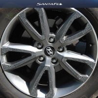 Ювелирные накладки на колёсные диски Hyundai Santa Fe (2012 по наст.)