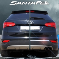 Накладка на задний бампер Hyundai (хендай) Santa Fe (санта фе) (2012 по наст.) SKU:50989qw ― PEARPLUS.ru
