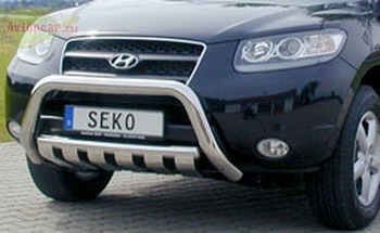 Защита бампера передняя 	 Hyundai (хендай) 	 Santa Fe (санта фе) (2006-2010) 