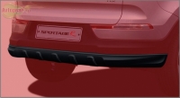 Накладка на  задний бампер окрашен  Kia Sportage (2010 по наст.)  