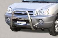 Защита бампера передняя.  Hyundai 	 Santa Fe (2004-2006)