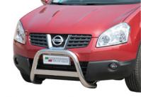 Защита бампера передняя нерж. сталь 63мм Nissan Qashqai (2007-2010) Италия.