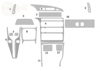 Накладки панели приборов  ВАЗ  ВАЗ 2114/2115 (1998 по наст.)