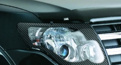 Защита передних фар Mitsubishi Pajero 4 V80 (2007-2011)