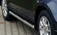 Боковые подножки (пороги) 76мм   Honda   CR-V (2007-2010)