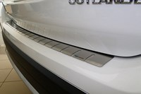 Накладки на задний бампер с загибом Mitsubishi (митсубиси) Outlander (оутлендер) III FL (2015- ) серия 25