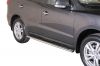   Боковые подножки (пороги) овал Hyundai (хендай) Santa Fe (санта фе) (2010-2012) 
