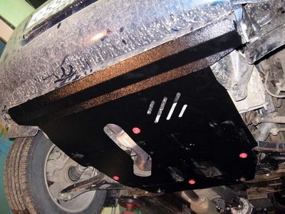 Защита картера Chery Tiggo 4WD с кегурином V-2,4 (2007-) + КПП (сталь 2,5мм)