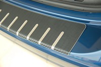 Накладки на задний бампер с загибом Chevrolet (Шевроле) Aveo II 3, 5d (2006-2011) серия 30