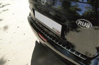 Накладки на задний бампер с загибом Nissan (ниссан) Note (ноут) I (2005-2013) серия 30