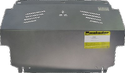 Алюминиевая защита радиатора толщиной 5 мм Mitsubishi Pajero Sport 3.2II,  джип,  полный,  АКПП,  (2008-2014)