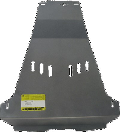 Алюминиевая защита заднего бампера толщиной 5 мм Nissan X-Trail  2.0Не устанавливается с ТСУ Bosal 4371A,  T31,  внедорожник,  полный,  (2007-2014)