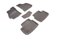 3D коврики для Chevrolet (Шевроле) Lanos 2005-2009 [Серый]
