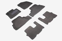 3D коврики для Hyundai (хендай) Santa Fe (санта фе) IV (5мест) 2018-2020 [Серый]